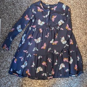 Yea size 7 butterfly long sleeve dress